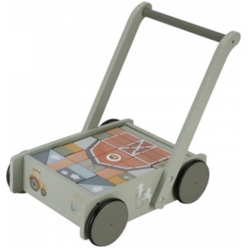 Little Dutch Block Trolley Little Farm LD7143