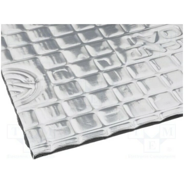 Damping mat; aluminium foil,butyl rubber; 750x540x
