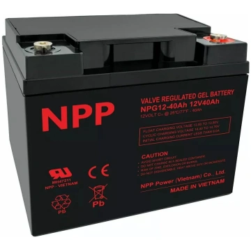 GEL svina-skābes akumulators NPP NPG12-40Ah 12V 40