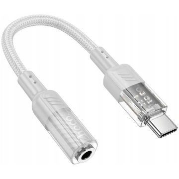 Adapter USB Hoco LS37 USB-C - Jack 3.5mm Bialy (AK
