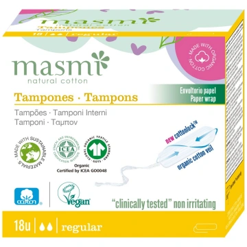 Kokvilnas tamponi, vidēji, ekoloģiski Masmi