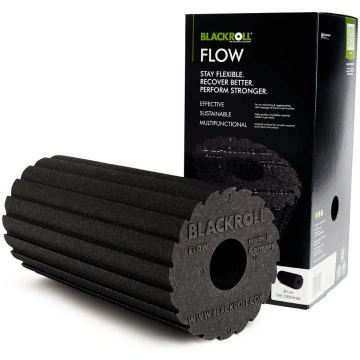 Flow Foam Roller Blackroll Black #000000#868C8F