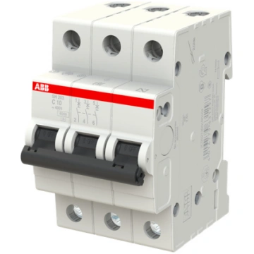 Automātisks slēdzis ABB SH203, 3P, C, 6kA, 10 A