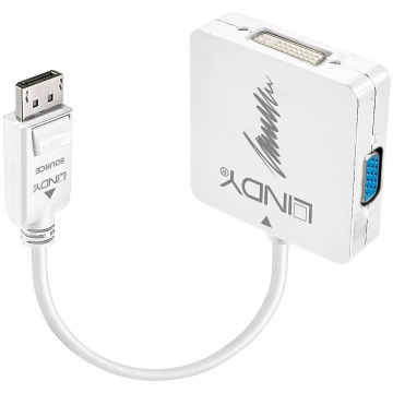 Lindy DisplayPort 1.2 to HDMI, DVI & VGA Active Co
