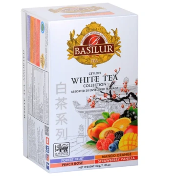 Baltā tēja BASILUR WHITE TEA Assorted 20 EN