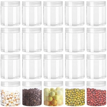 LATERN 20 caurspīdīgu 210 ml plastmasas burku iepa