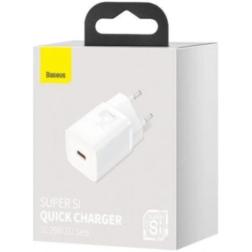 Baseus CCSP020102 Super Si 1C Ceļojuma Lādētājs 25
