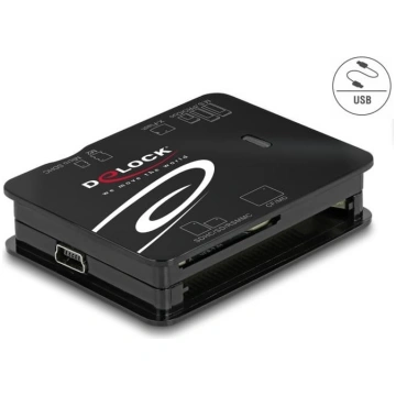 Delock USB 2.0 Card Reader for CF / SD / Micro SD