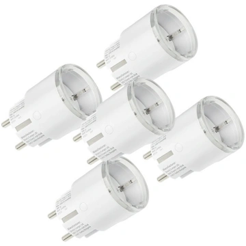 Set of 5 Shelly Plug S MTR Gen3 12A smart outlets 