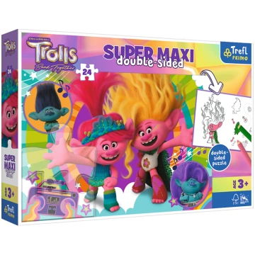 TREFL TROLLS Super Maxi puzle, 24 gab. (41017T)