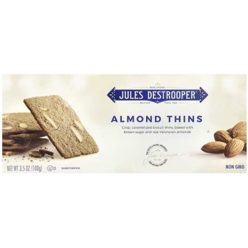 Jules Destrooper, Almond Thins, 3.5 oz (100 g)