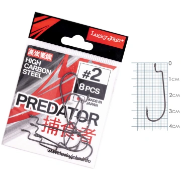 Āķi ofseta Lucky John PREDATOR LJH340, 002 | LJH34
