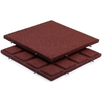 Universālās gumijas flīzes 500 x 500 x 30 mm sarka
