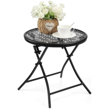 TeoKJ Balcony Table, Small, Weatherproof Side Tabl