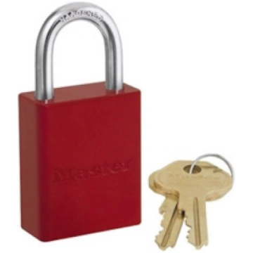 6835RED | Aluminium padlock - Keyed Different Mast