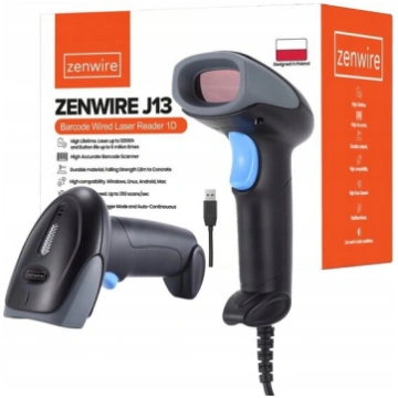 Svītrkodu skeneris EAN USB vadu Zenwire 1D J13