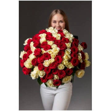 Red & white (101 roze)