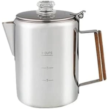 Edelstahl Kaffee Perkolator Topf für Camping 9 Tas