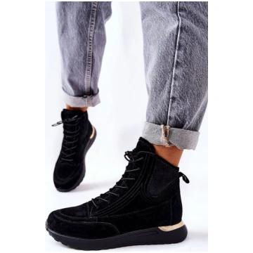 Zamšādas sportiska stila Sneakers modeļa apavi mel