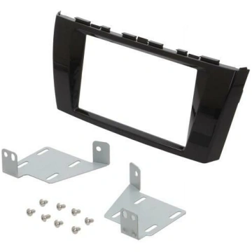Radio frame; Mitsubishi; 2 DIN; black gloss | RAM-
