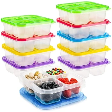AVLA 10 gabalu Bento uzkodu kastes, atkārtoti liet