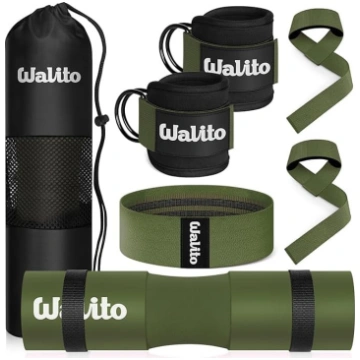 WALITO 8Pcs Barbell Pad Set for Hip Thrust - Squat