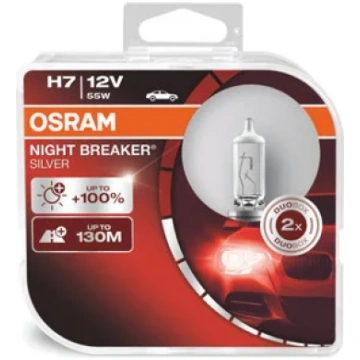OSRAM Night Breaker Silver H7 12V (duo iepakojums)