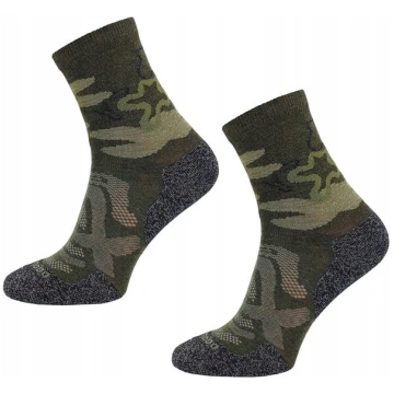 Hiking Merino Comodo vilnas zeķes, Khaki