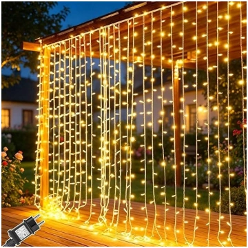 Cozymeow Gaismas aizkars iekštelpās 2 gab 300 LED