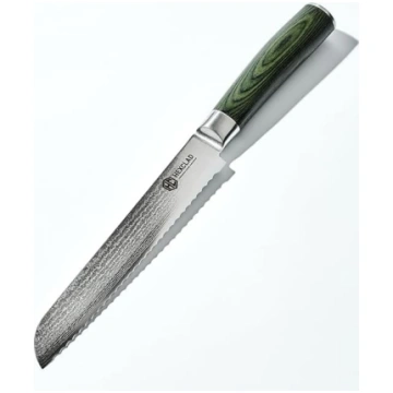 HexClad Brotmesser, 20 cm Japanische Damastklinge