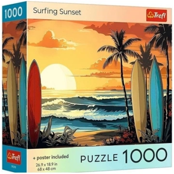 Trefl Puzzle USA Collection: Surfing Sunset 1000 e