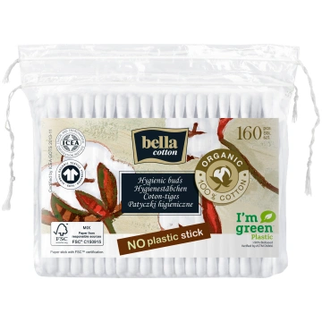 Vates kociņi Bella Cotton ECO, 160 gab