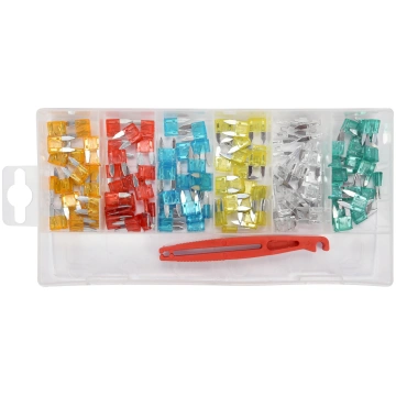CAR FUSE ASSORTMENT MINI 121 PCS (YT-83143) Yato