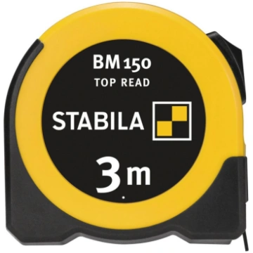 STABILA BM 150, 3 m (cm) Kabatas Mērlente