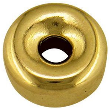 Perle intercalaire lisse 5,90 mm, Or jaune 18k 3N