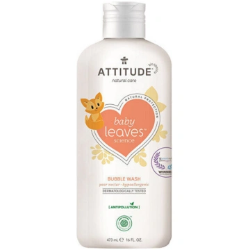 Attitude Baby Leaves Bubble Wash Pear Nectar - Maz