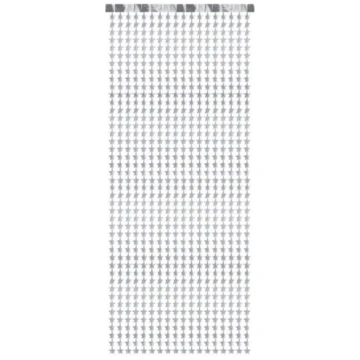 Folija aizkari "Sudraba zvaigznes" (100x245 cm)
