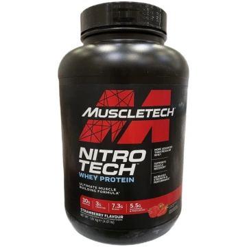 MuscleTech Nitro-Tech, zemenes - 1820 grami
