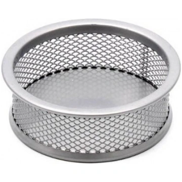 Box detail Forpus, silver, perforated metal 1005-0