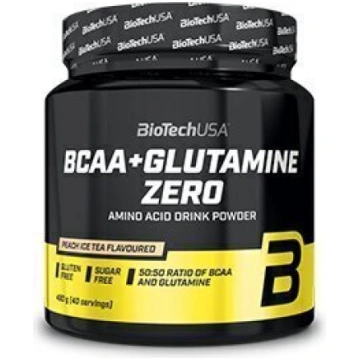 Biotech BCAA + Glutamine Zero 480 g, persiku garša