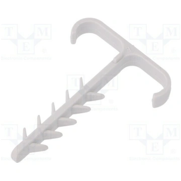 Holder; grey; for flat cable,YDYp 3x2,5 x2; 100pcs