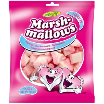 Zefīrs WOOGIE Marshmallows sirsniņas, 200g (450-14