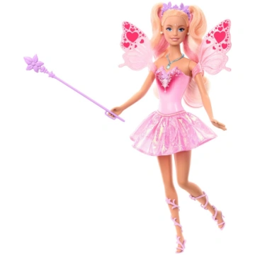 Barbie lrāsu mainoša lelle ar rotaļu zizli un mode