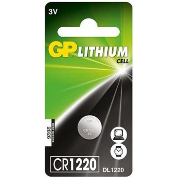LITHIUM BUTTON CELL CR1220 GP 2180