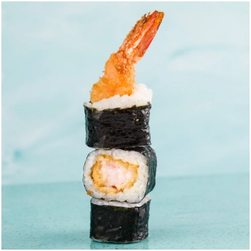 Nevajag mani izsitināt (Spicy Ebi tempura Hosomaki