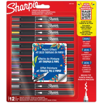 Sharpie - Acrylic Marker Assorted Colours Brush ti