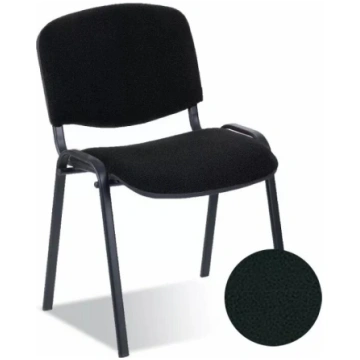 Biroja krēsls nowy styl ISO BLACK V-4 ar melnu āda