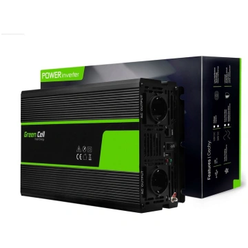 Green Cell jaudas invertors 24 V līdz 230 V 1500W/