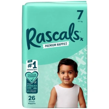 Autiņbiksītes Rascal And Friends Premium, 7 izmērs