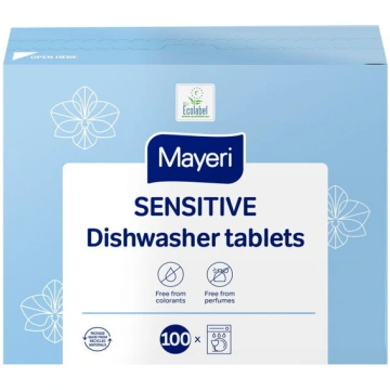 Mayeri Sensitive tabletes trauku mazgājamai mašīna